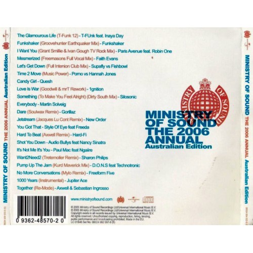 Ministry Of Sound The 2006 Annual Australian Edition (CD)
