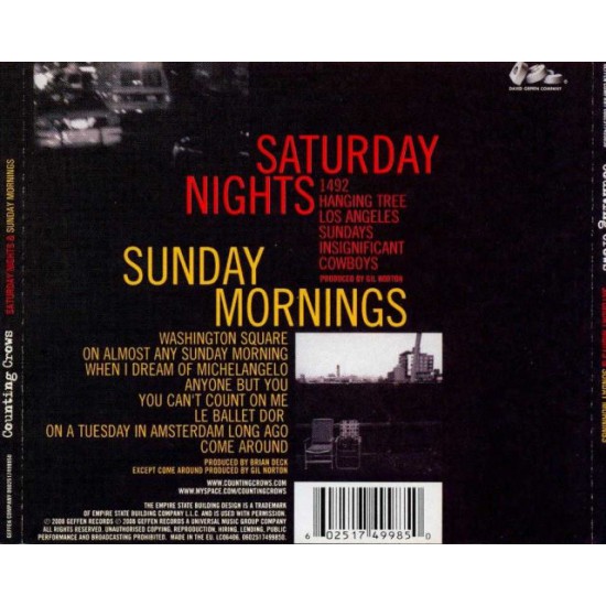 Counting Crows-Saturday Nights & Sunday Mornings (CD)