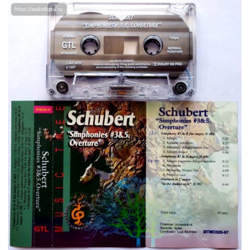 Schubert-Simphonies #3&5 Overture (МС)