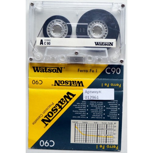 Аудиокассета для перезаписи. Артикул: 012961 (МС) Watson C 90 