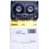 Аудиокассета для перезаписи. Артикул: 013018 (МС) RAKS DX 90 