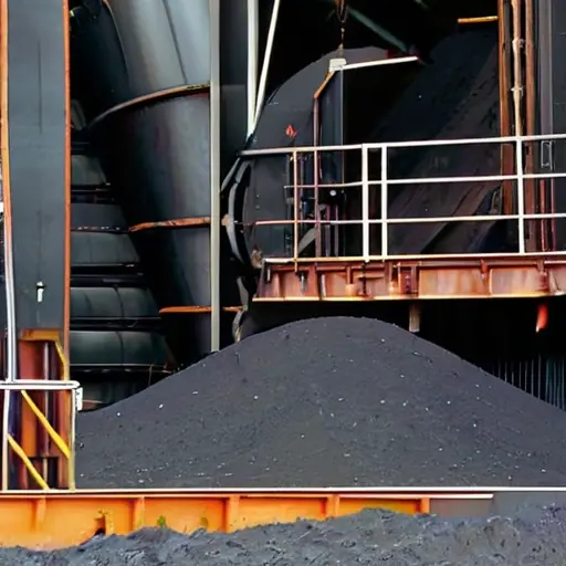 Угольная отрасль: измельчение угля и подача в котел на ТЭС