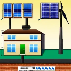 Гибридные ВИЭ-системы: СЭС + ветрогенератор + аккумулятор — схема